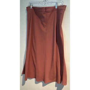 Liz Claiborne Midi Skirt Women's 14 Dusty Rose Cottagecore Y2K Retro Style